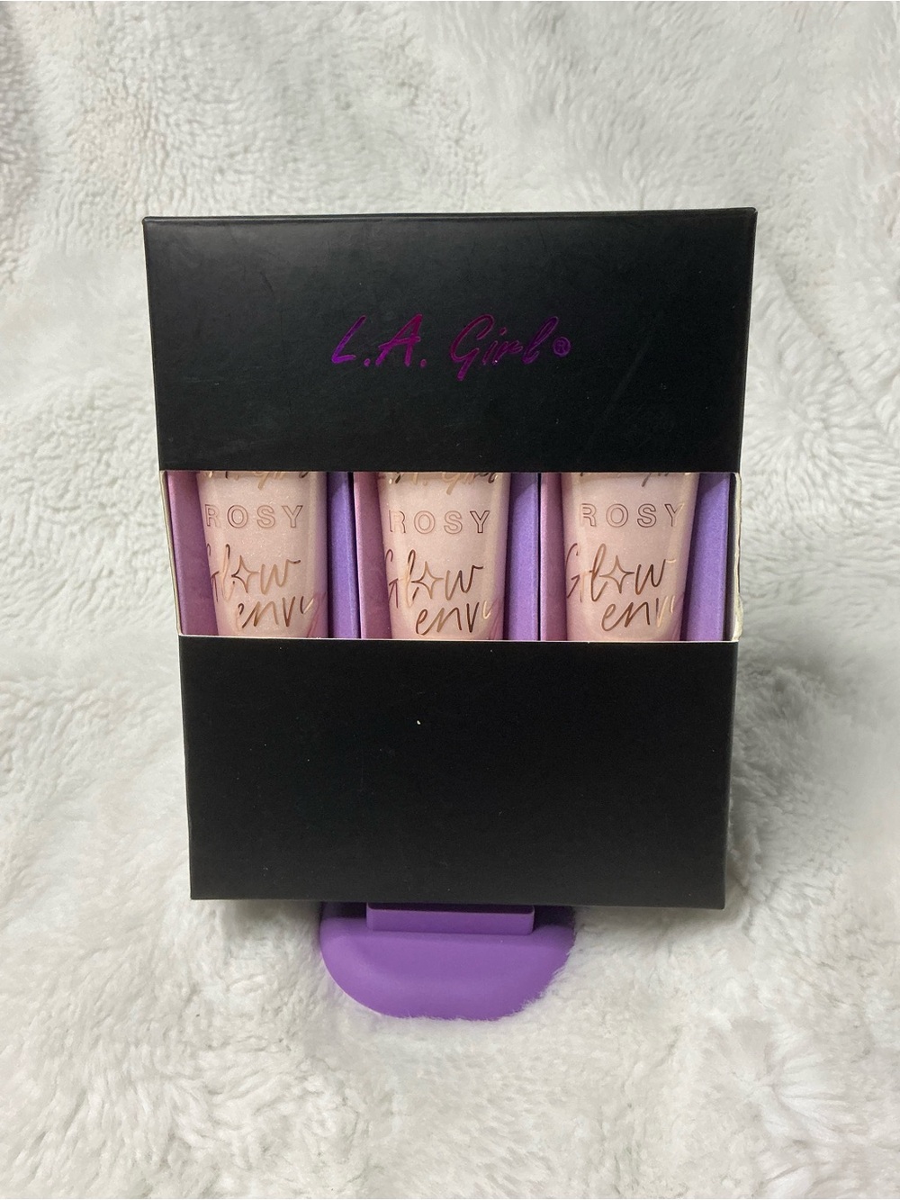 LA Girl Rosy Glow Highlighter Trio - Pink & Purple Accents